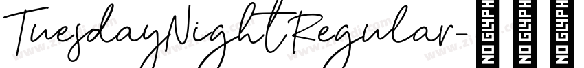 TuesdayNight Regular字体转换
